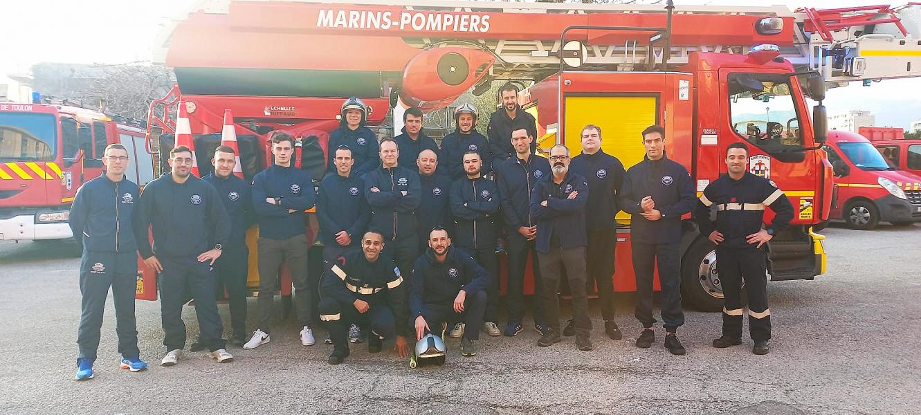 le 13/02/2023 - Visite de la Cie des Marins-Pompiers de Toulon